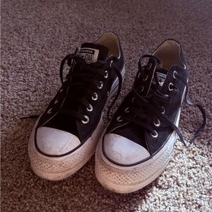 Converse Low Top Sneakers - Black and White